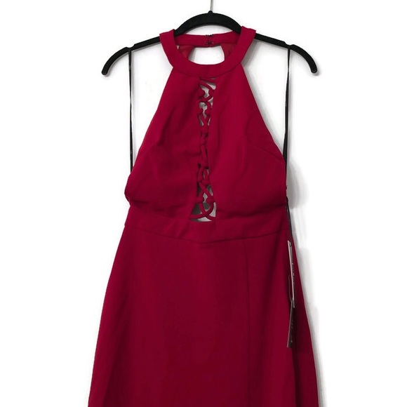 Lulus Lace-Up Open Back Halter Maxi Dress - Picture 4 of 4